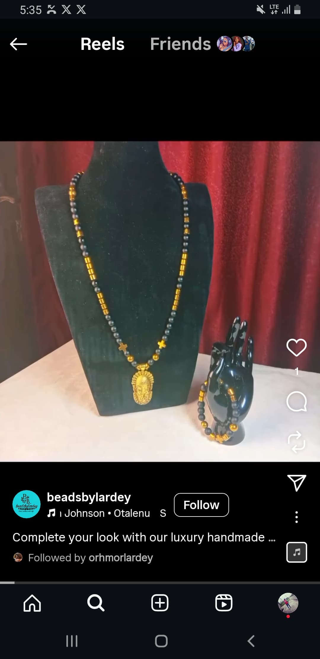 Queen Idia pendant and ncklace