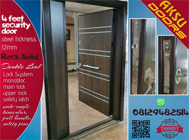 4ft Security Door With Different Lock System