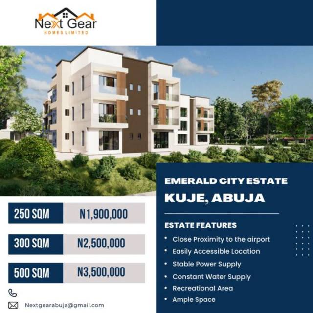 Become A Land Owner At EMERALD CITY, Kuje (Call 08135017389)