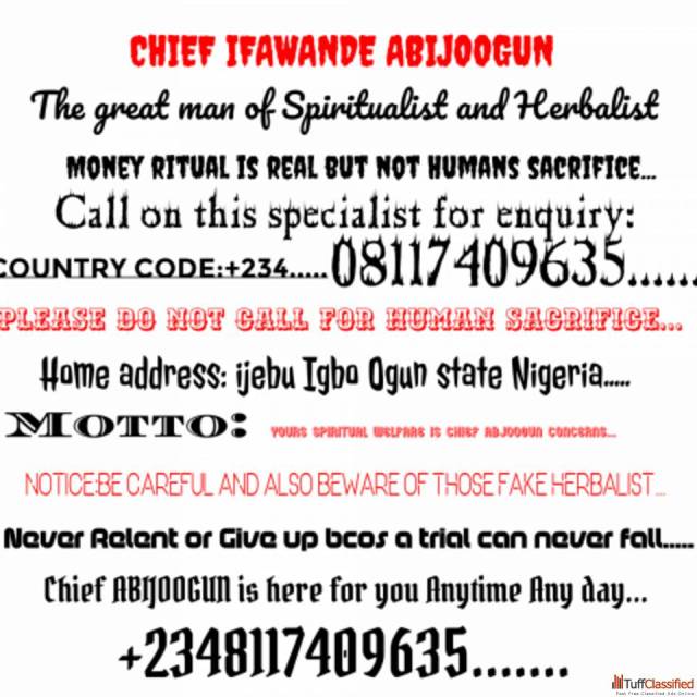 The Best Powerful Spiritual Herbalist In Nigeria