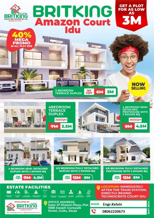 Plots Of Land At Amazing Court Idu - Call 08062220673