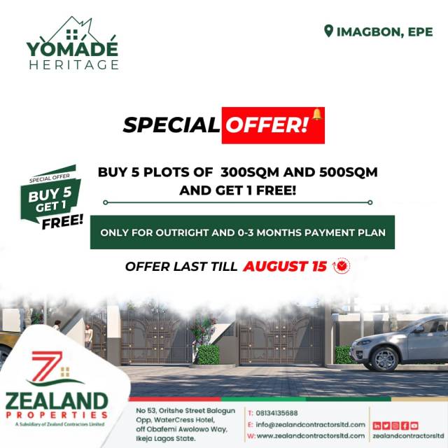 Plots Of Land At Yomade Heritage Epe - Call 07014310158
