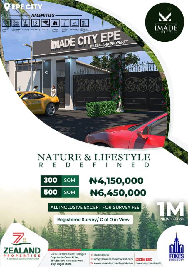 Plots Of Land For Sale At Imade City Epe - Call 07014310158