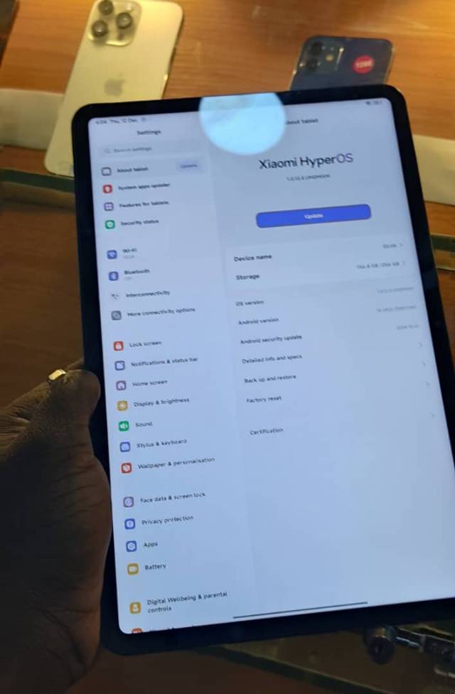 Xiaomi Pad Pro 8GB 256GB Snapdragon 870 - Call 08118571393