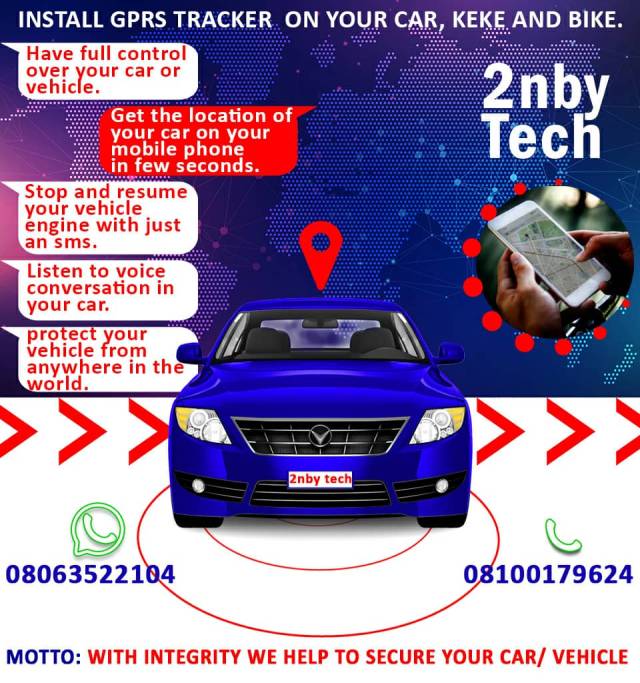 INSTALL A GPRS TRACKER ON YOUR VEHICLE - CALL 08084030061