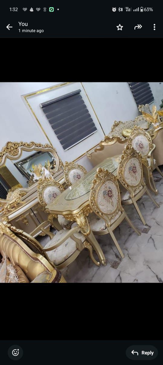6 Seater Royal Dinning Set - Call 08144280912