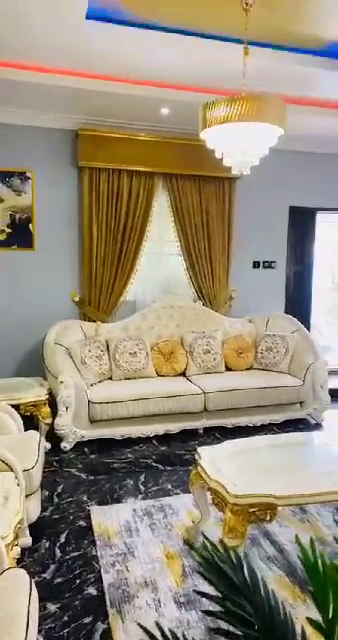 Room Sofa Set With Center Table And 2 Side Tables - Call 08144280912