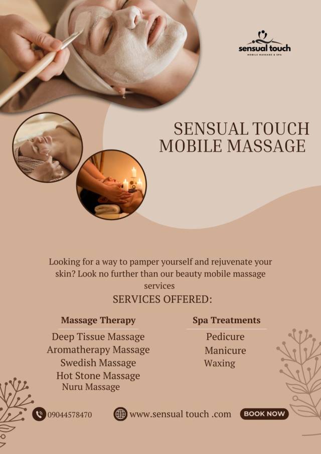 Massage At Sensual Touch Mobile Massage - Call 09044578470