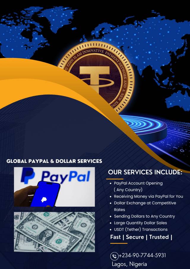 Paypal And International Dollar Transfer Made Easy - Call 09077445931