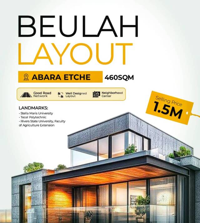 Own Land In Beulah Layout Portharcourt - Call 07064366631
