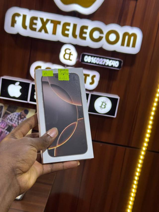 Brand New IPhone 16 Pro Max 256GB - Call 08160279640