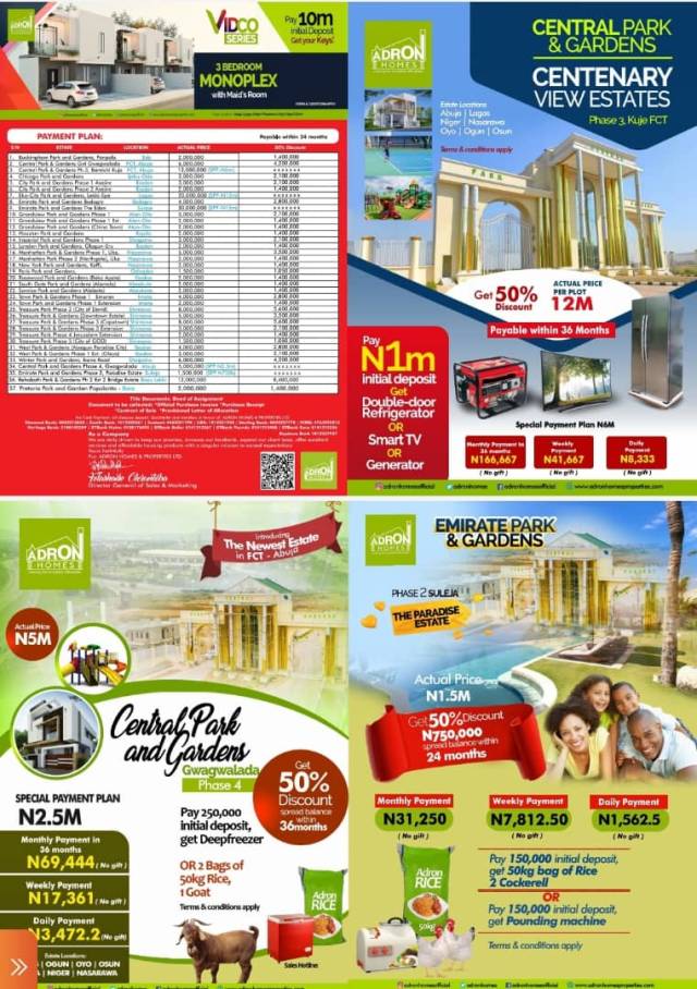 Lands And Houses At ADRON HOMES