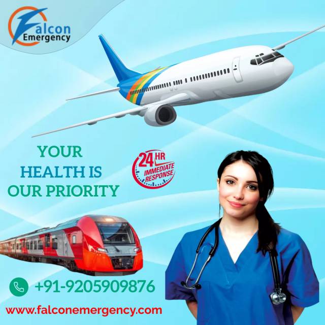 For Top-notch Medical Care Choose Falcon Train Ambulance Services In Varanasi