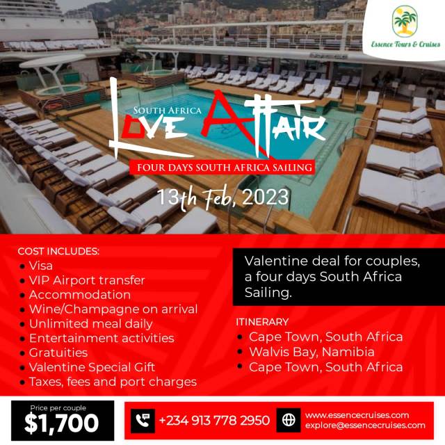 Valentine Deal For Couples - South Africa Sailing