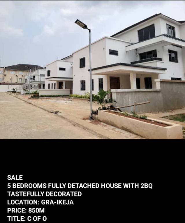 5 Bedroom Terrance Duplex With 2BQ At Ikeja GRA