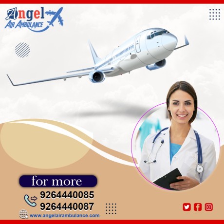 Book Finest Medical Support Angel Air Ambulance Service In Guwahati