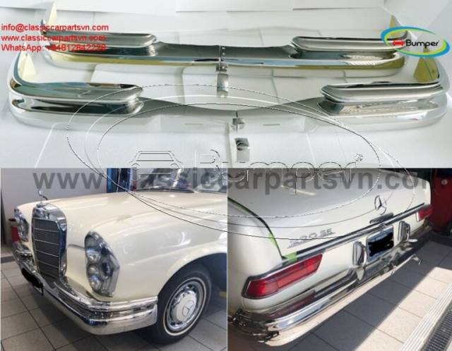 Mercedes W111 W112 Fintail Coupe Bumpers