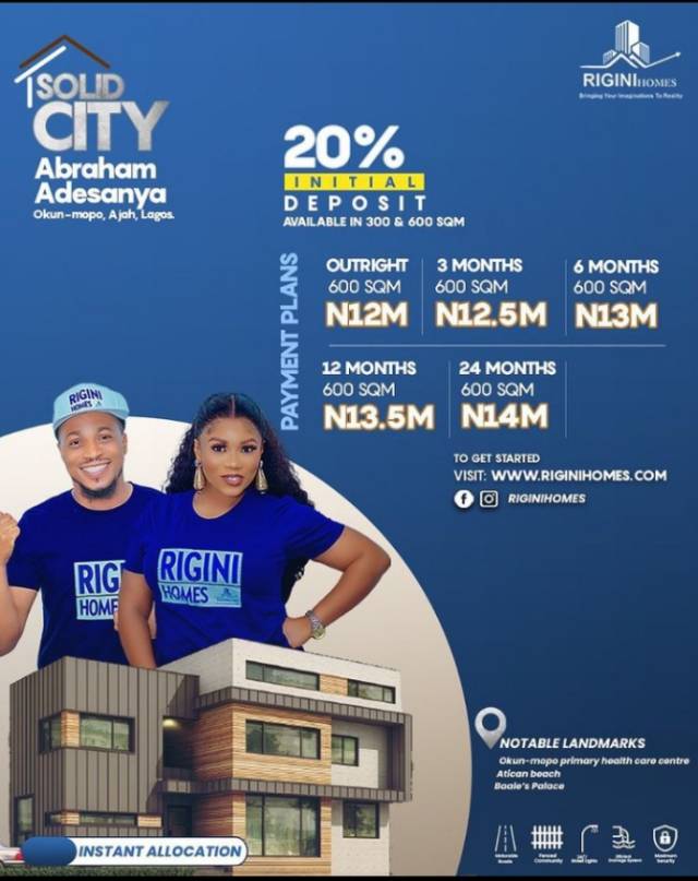 Lands For Sale At Ajah - Call Or WhatsApp 07016580146