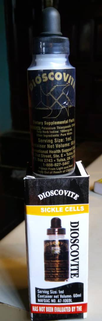 STOP SICKLE CELL CRISIS WITH DIOSCOVITE- CALL 08023901922