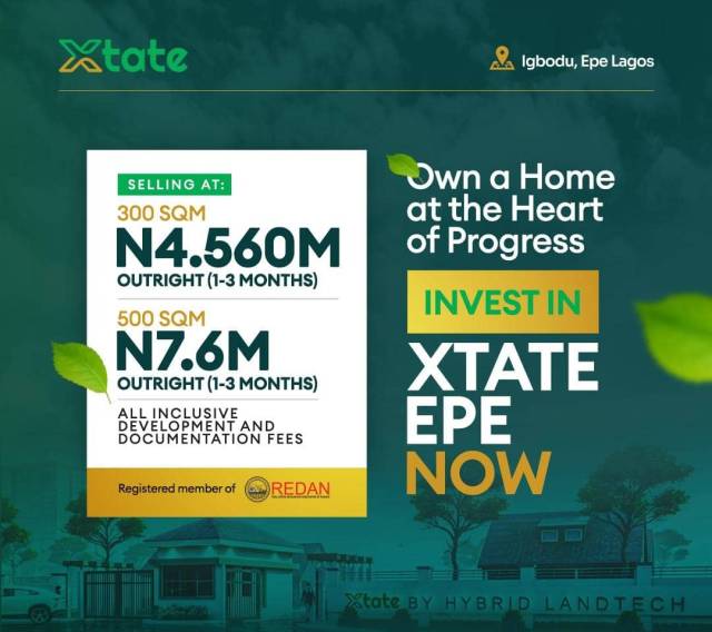 Lands For Sale At XTATE IGBODU EPE - Call 08189945597