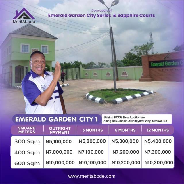Lands For Sale At Emerald Garden City 1 Simawa Road - Call 07067754408