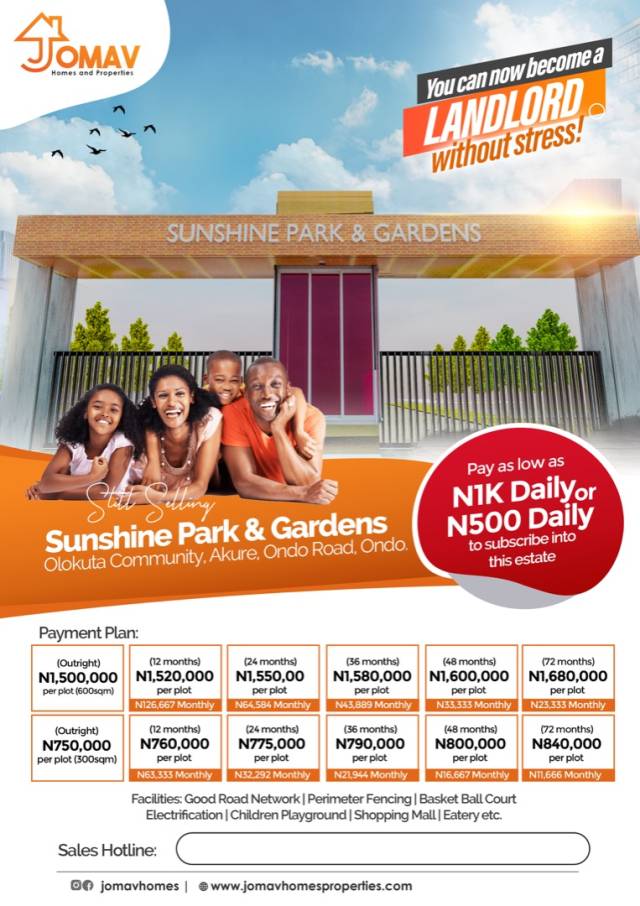 Land For Sale At Akure - Call Or Whatsapp -07032746501