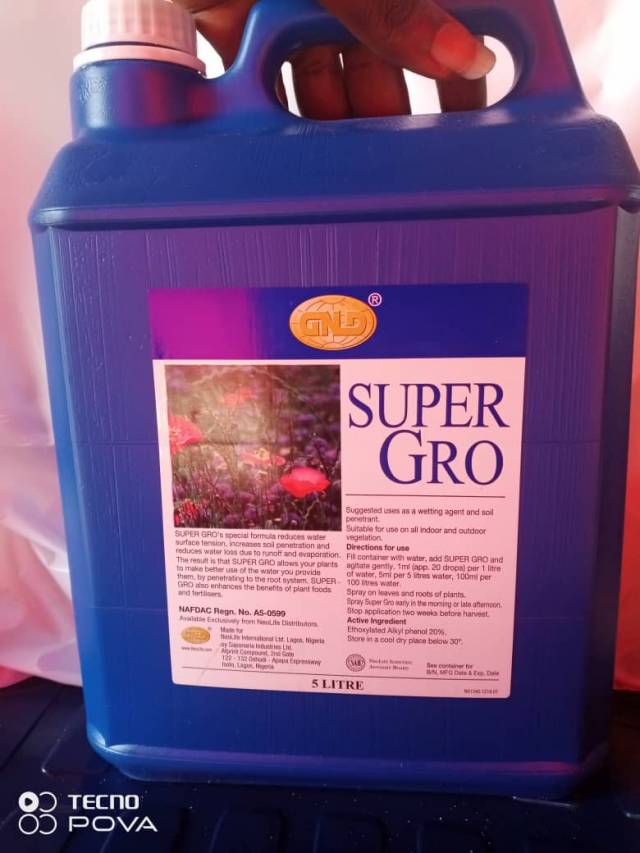 Get Neolife Supergro Organic Fertilizer - Call 09037679061