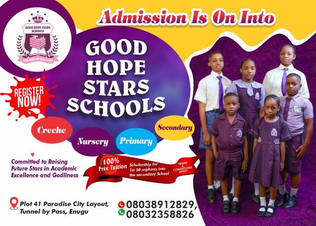 Quality Education In Enugu At Good Hope Stars School