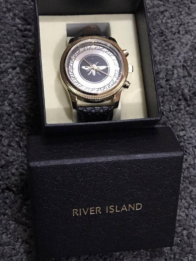 River Island Black Wristwatch For Men (Call Or Whatsapp - 07063451944)