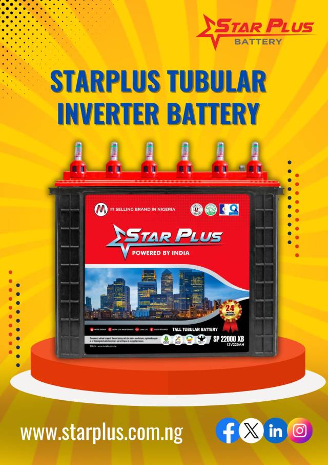Starplus High-Performance Tubular Inverter Batteries For Long Backup