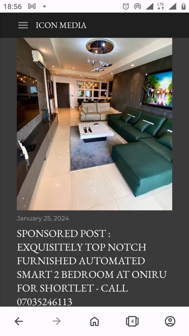 Advertise Your Properties Or Service To Thousands - Call 09133503830