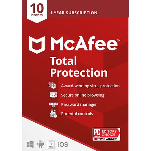 McAfee Total Protection - 10 Devices 1 Year