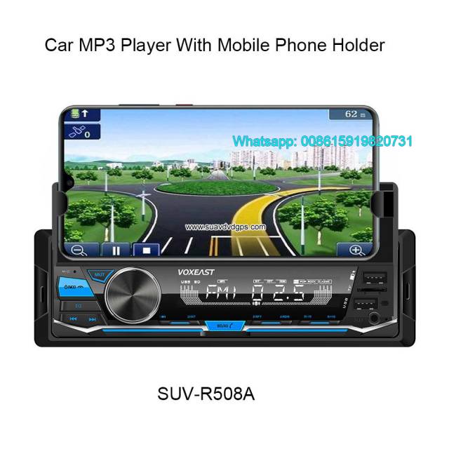 Car Radio MP3 Player With Mobile Phone Holder