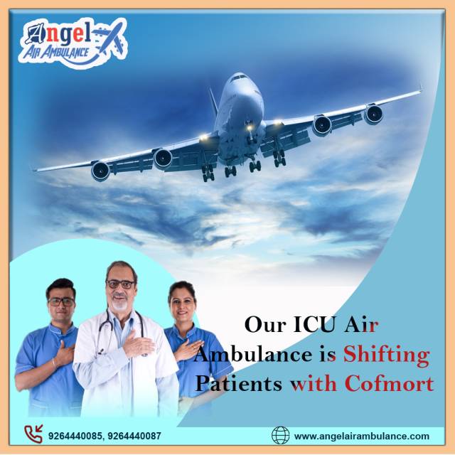 Book Angel Air Ambulance Service In Kolkata With Hi-tech Medical Equipment