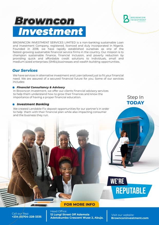 Get A Loan From Browncon Investment At 24 Hours - Call 07064255844