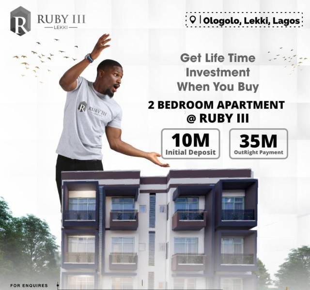 2 Bedroom Apartment At RUBY 3 LEKKI - Call 08130979974