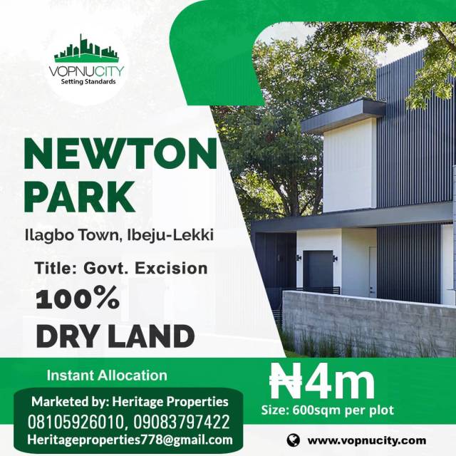 Land At Newton Park Ibeju Lekki - Call 09083797422