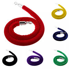 Barrier Crowd Control Stanchion Rope With Silver Hook