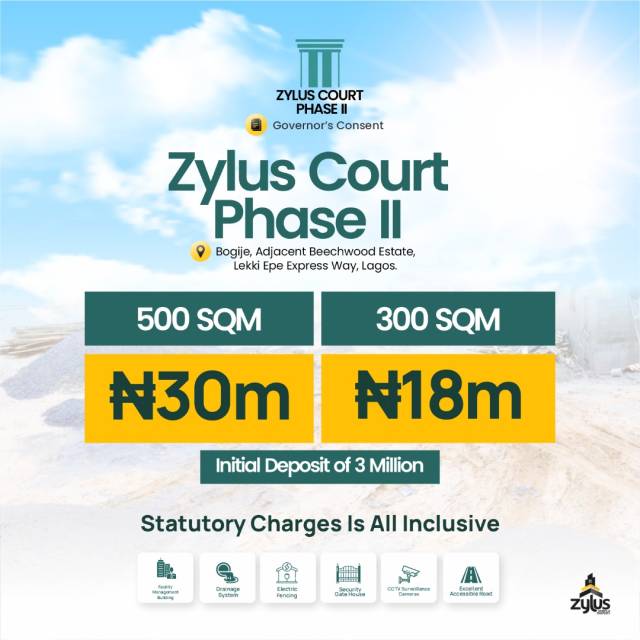 Land At ZYLUS COURT PHASE II AND TERRACES - CALL 08066743126