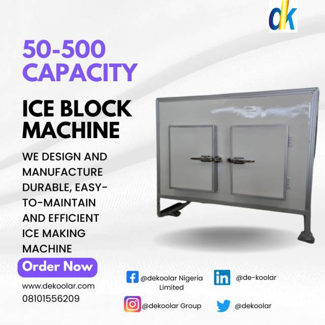 Features And Specifications Of Dekoolar Ice Block Making Machine