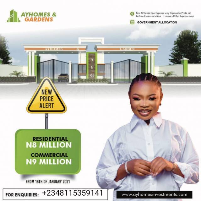 Residential And Commercial Land At Igando Area LEKKI - CALL 08115359141