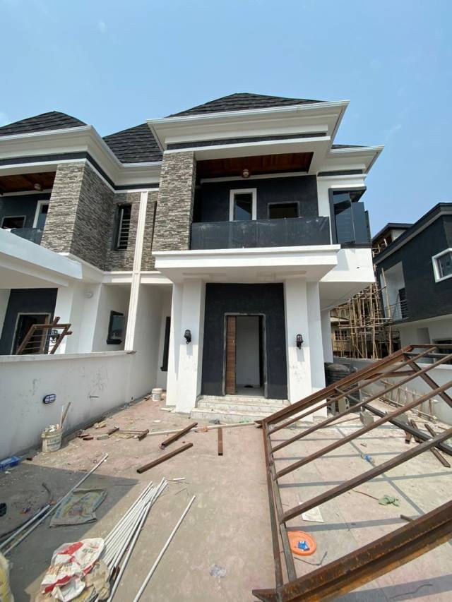 5 Bedrooms Semi Detached Duplex With Bq For Sale At Ikota, Lekki
