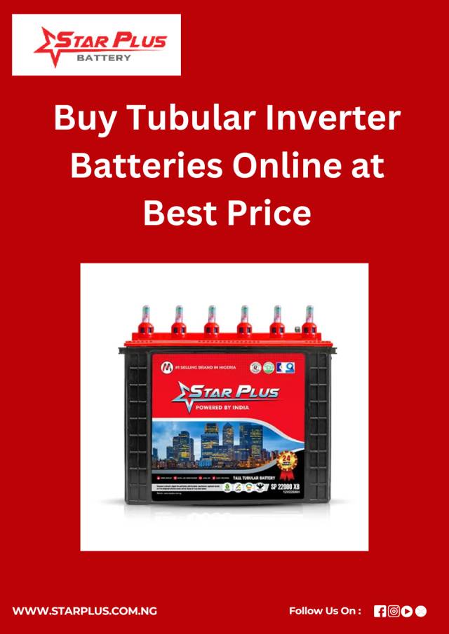 Buy Tubular Inverter Batteries Online At Best Price In Nigeria