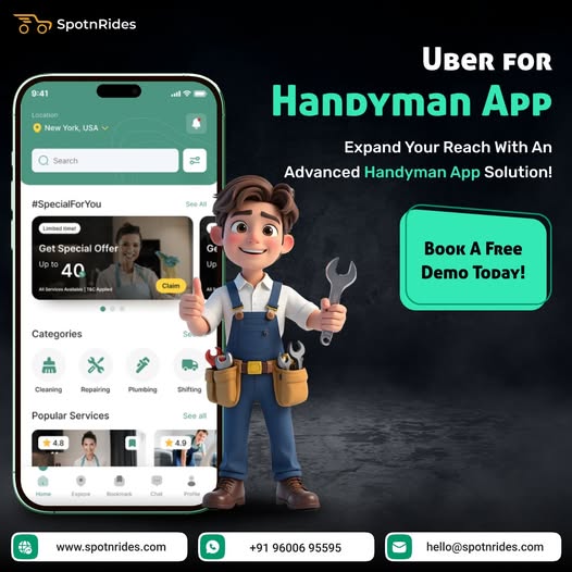 Spotnrides Handyman App Like Uber