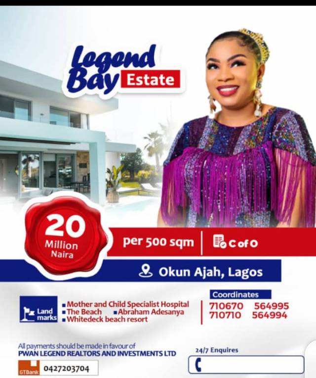 Land For Sale At Okun Ajah - Call 08166545617