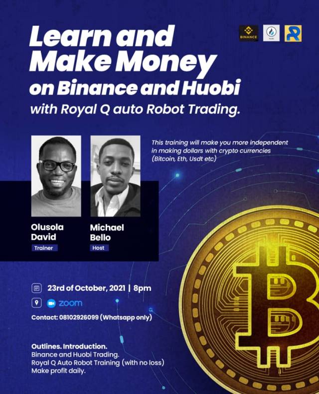 Join Our Training To Learn And Make Money On Binance And Huobi