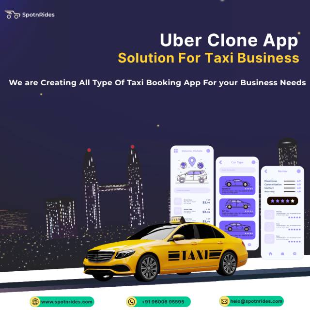 Uber Clone App Development Solution- SpotnRides