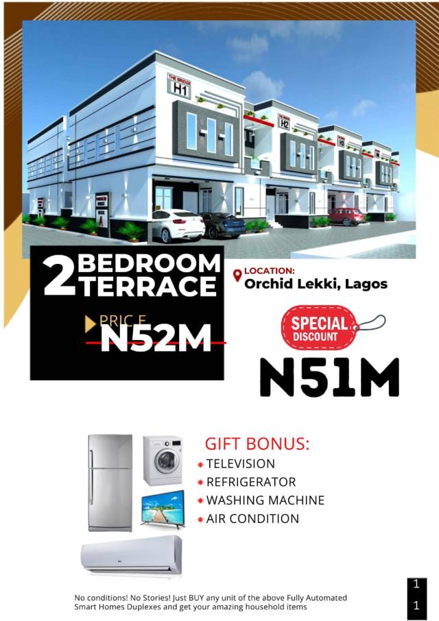 2 Bdr Terrace Smart Home For Sale At Lekki - Call 09072608144