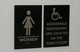 TOILET SIGNS