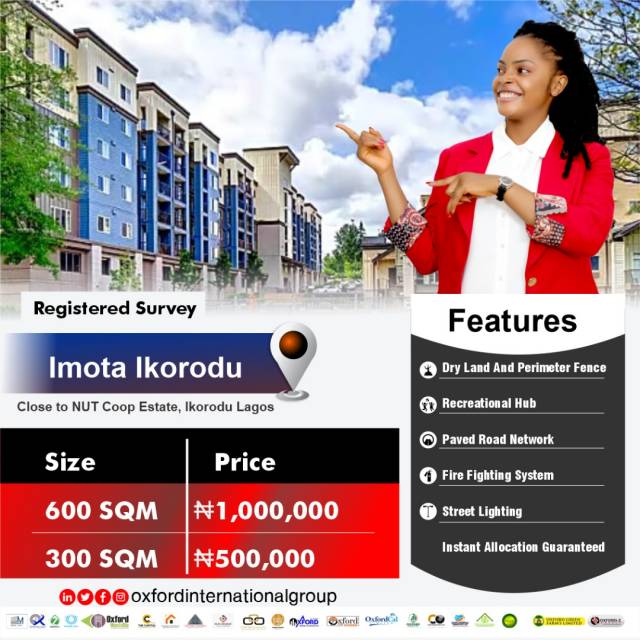 Plots Of Land At Oxford Estate Imota, Ikorodu
